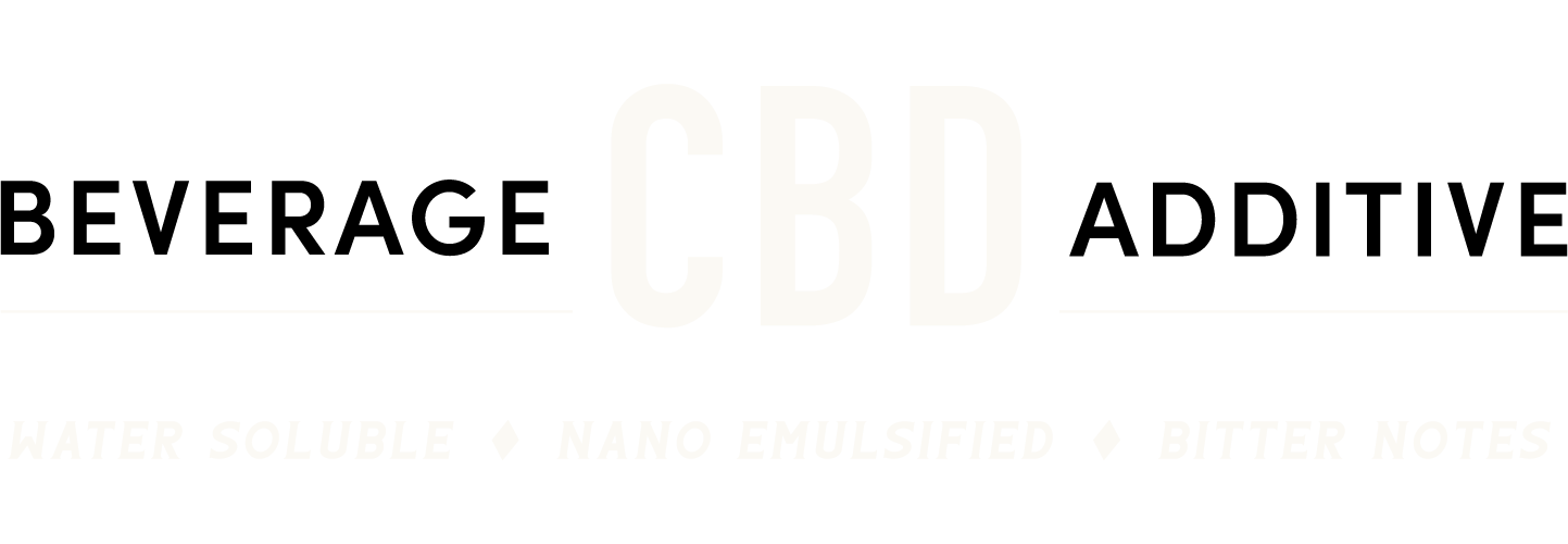 Beverage CBD Additive - water soluble - nano emulsified - bitter notes