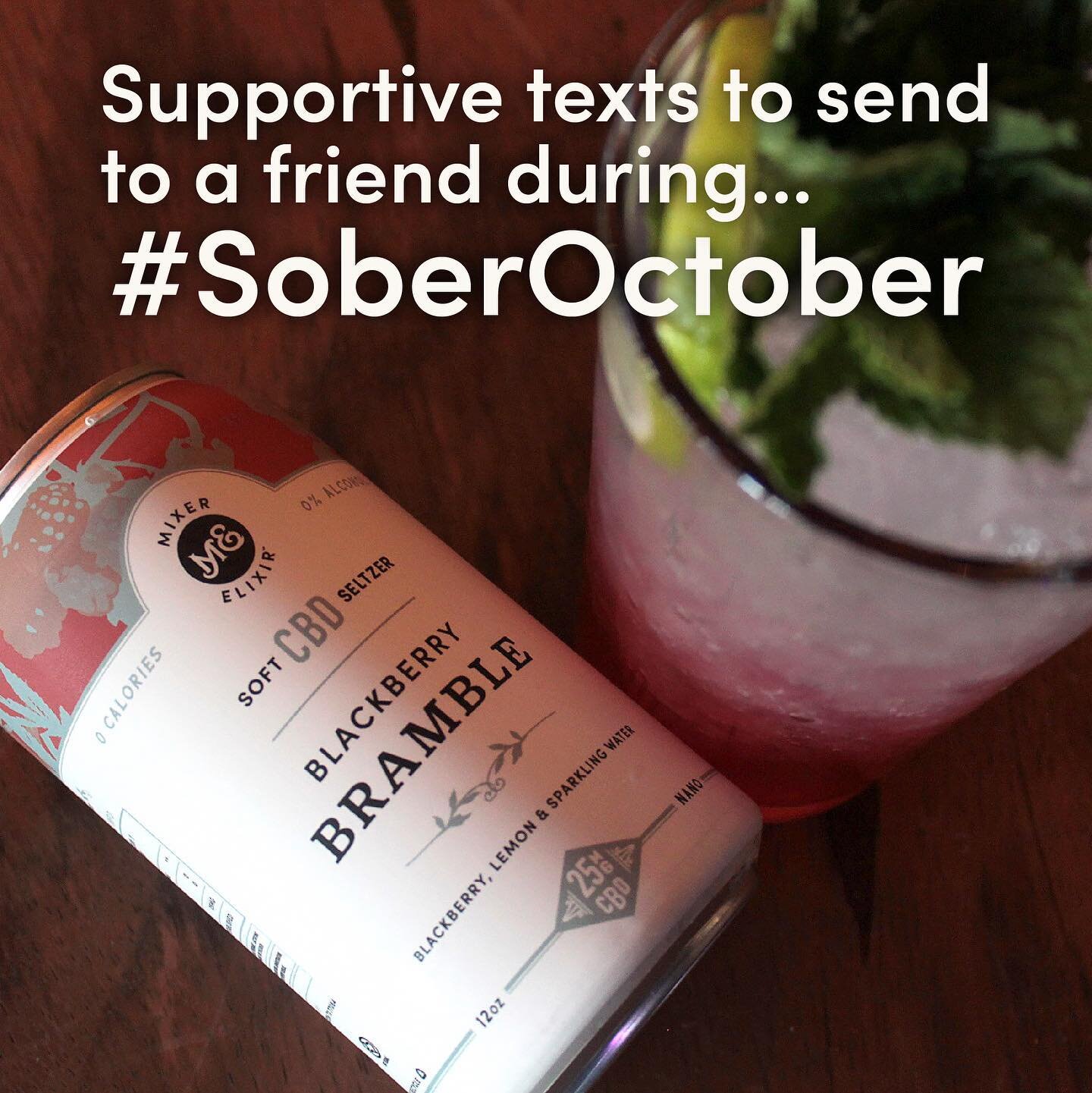 📱: &ldquo;Mocktails and chill? 😏 &ldquo; 
#SoberOctober is almost over! Some people are adopting this lifestyle , and others are happy to have taken a break! 
We just wanted to congratulate you on your journey, you did it! 👏
#mocktails #sober #