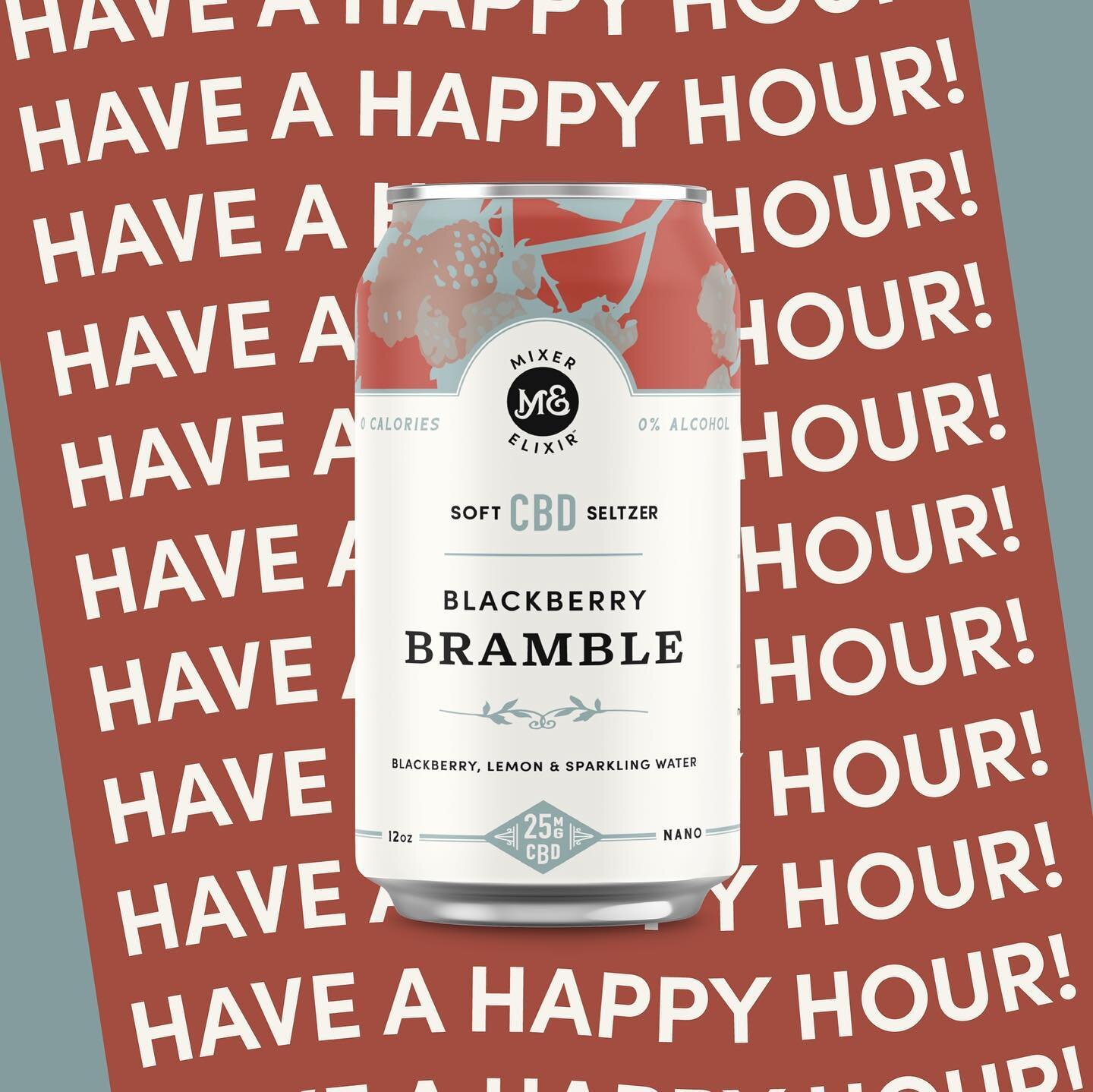 Wednesdays &amp; happy hours go together. 🤝
Feeling sober during the holiday season? Join in on the fun by indulging in our Blackberry Bramble #CBDSeltzers! 
How do you happy hour? 
#sober #sobercommunity #sobercoach #happyhour #mocktails #zeropr